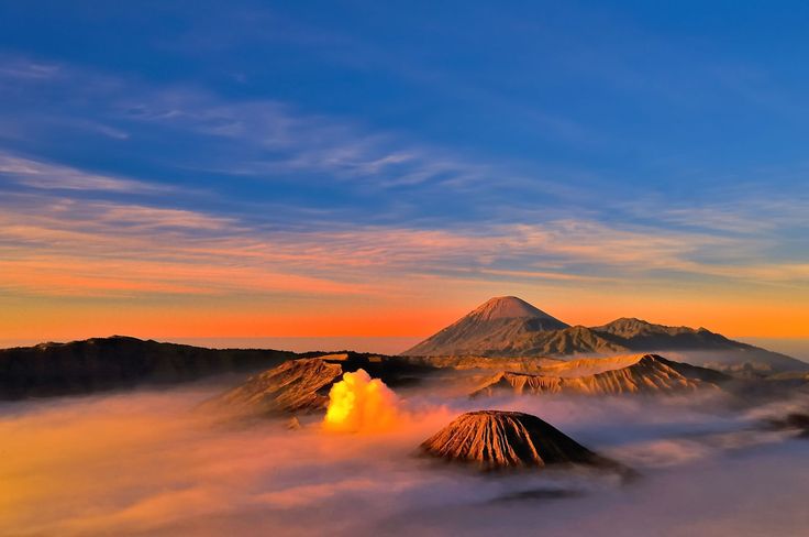 Sunset Serenity Over the Bromo Landscape 1D