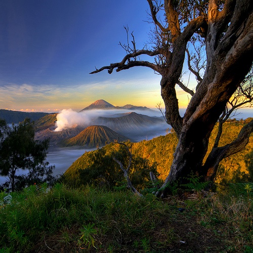 Sunset Serenity Over the Bromo Landscape 1D
