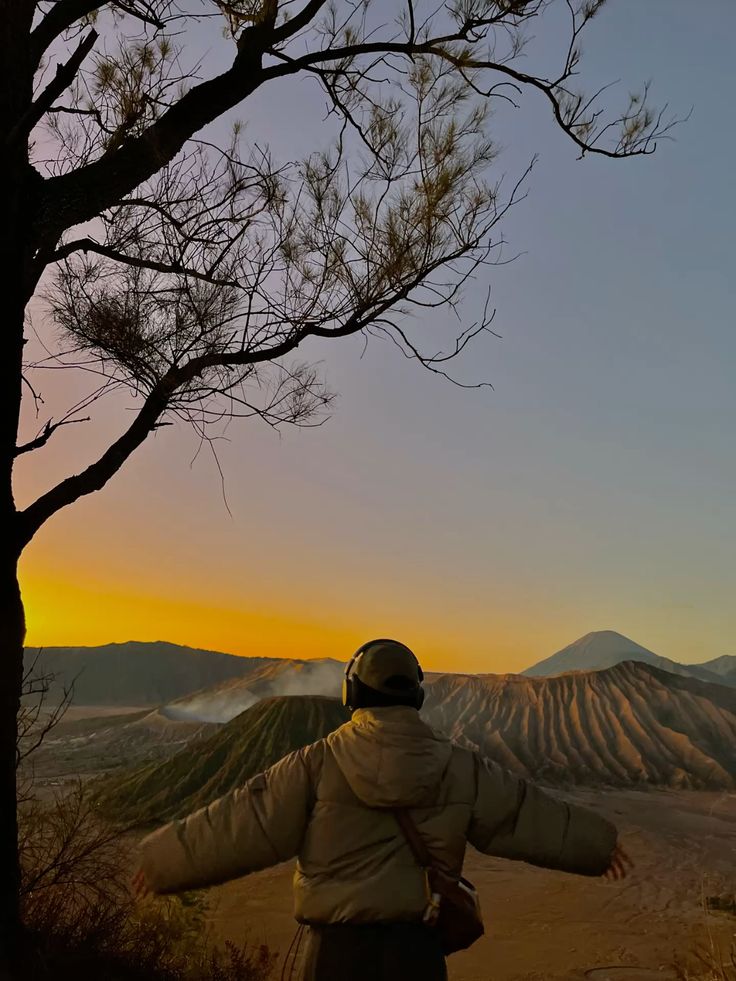 Sunset Serenity Over the Bromo Landscape 1D