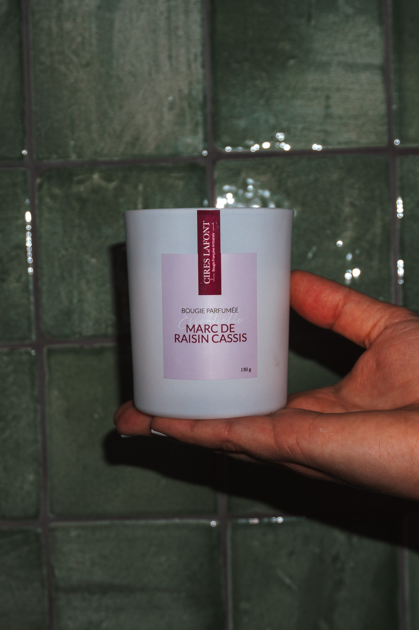 Bougie Marc de raisin cassis