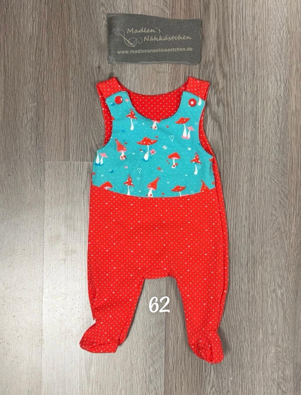 Strampler rot/Pilz