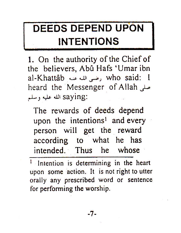 A Collection of An-Nawawi 40 Hadith | Prophet’s Traditions | Pocket