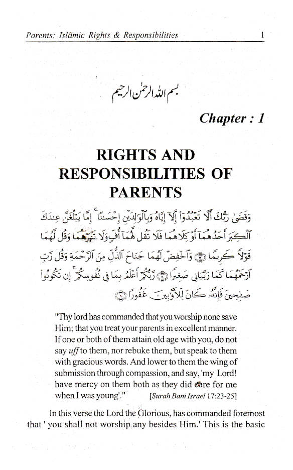 Parents Islamic Rights and Responsibilities