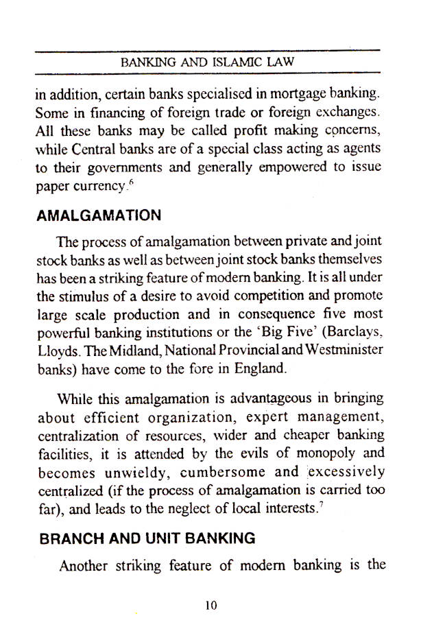 Banking and Islamic Law