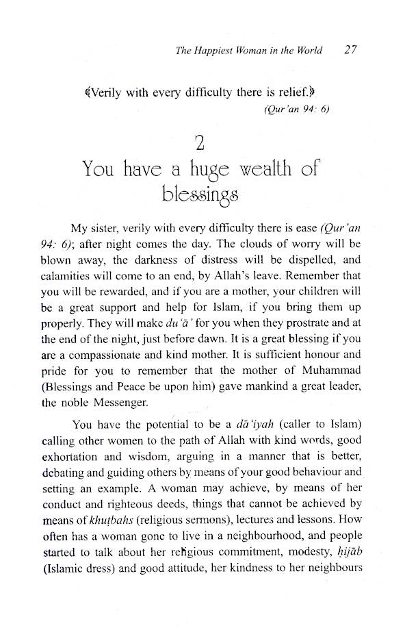 You can be the Happiest Woman in the World