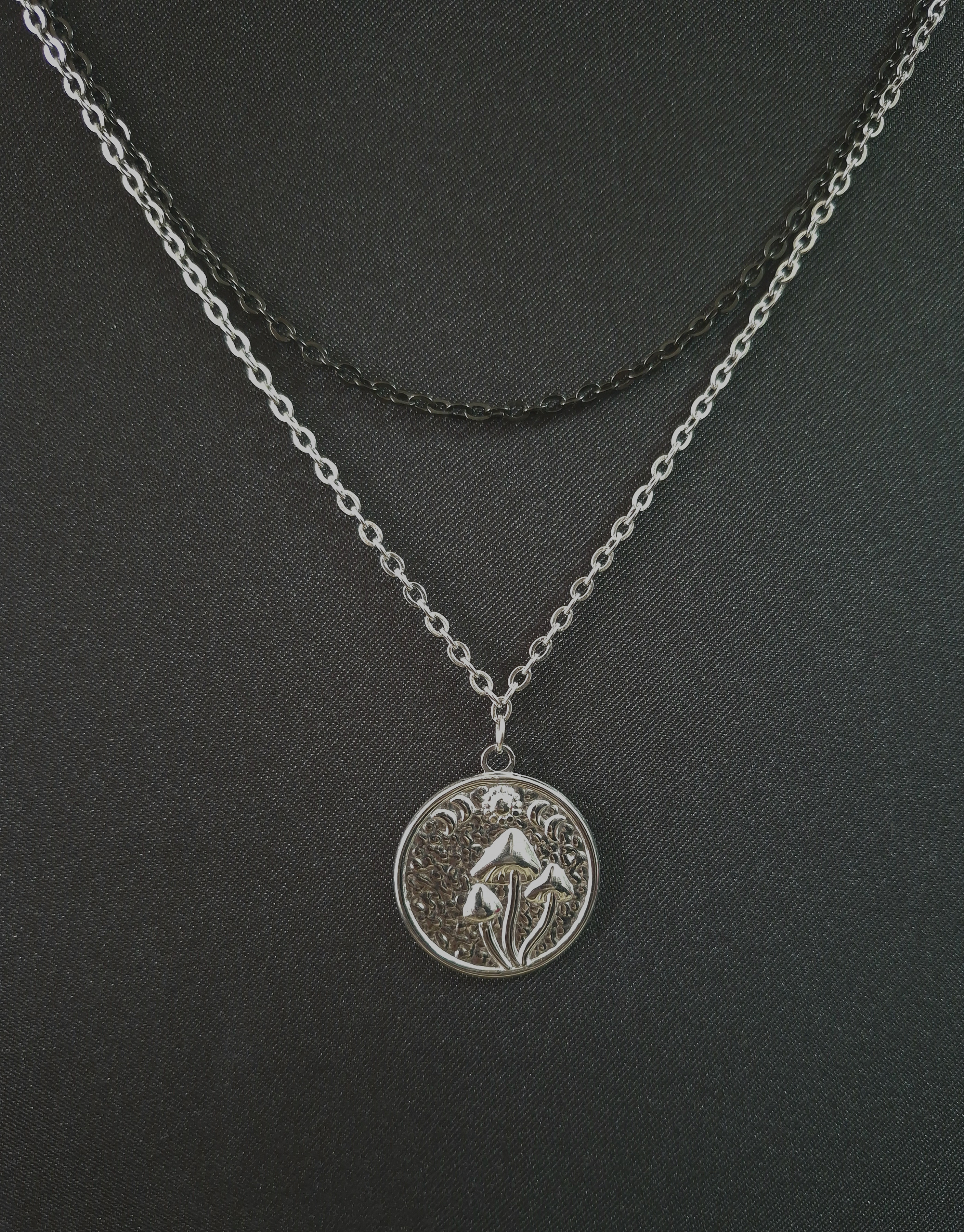 Collier 'MUSHROOM' version argent