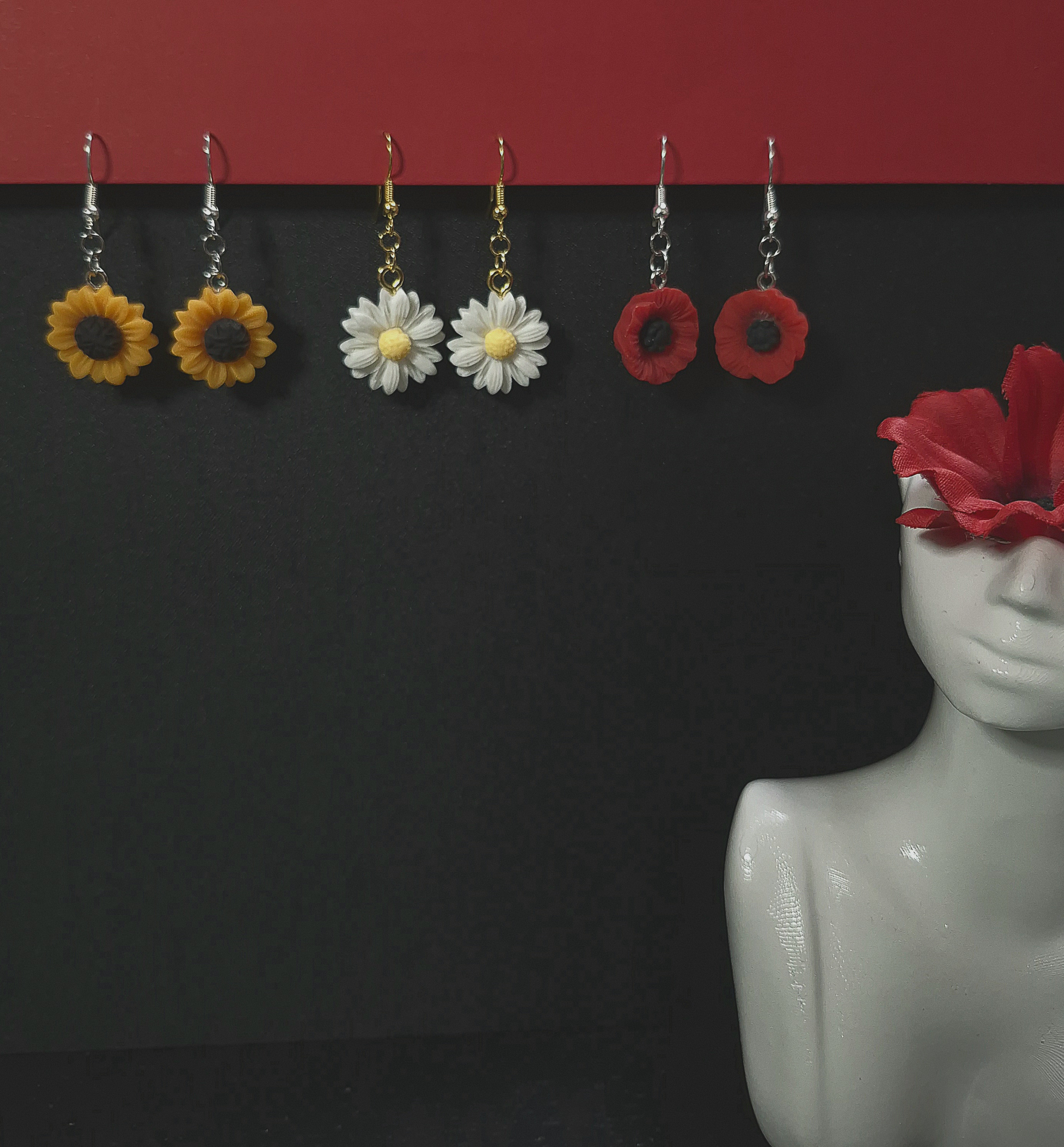 Boucle d'oreilles 'TOUTENFLEUR'