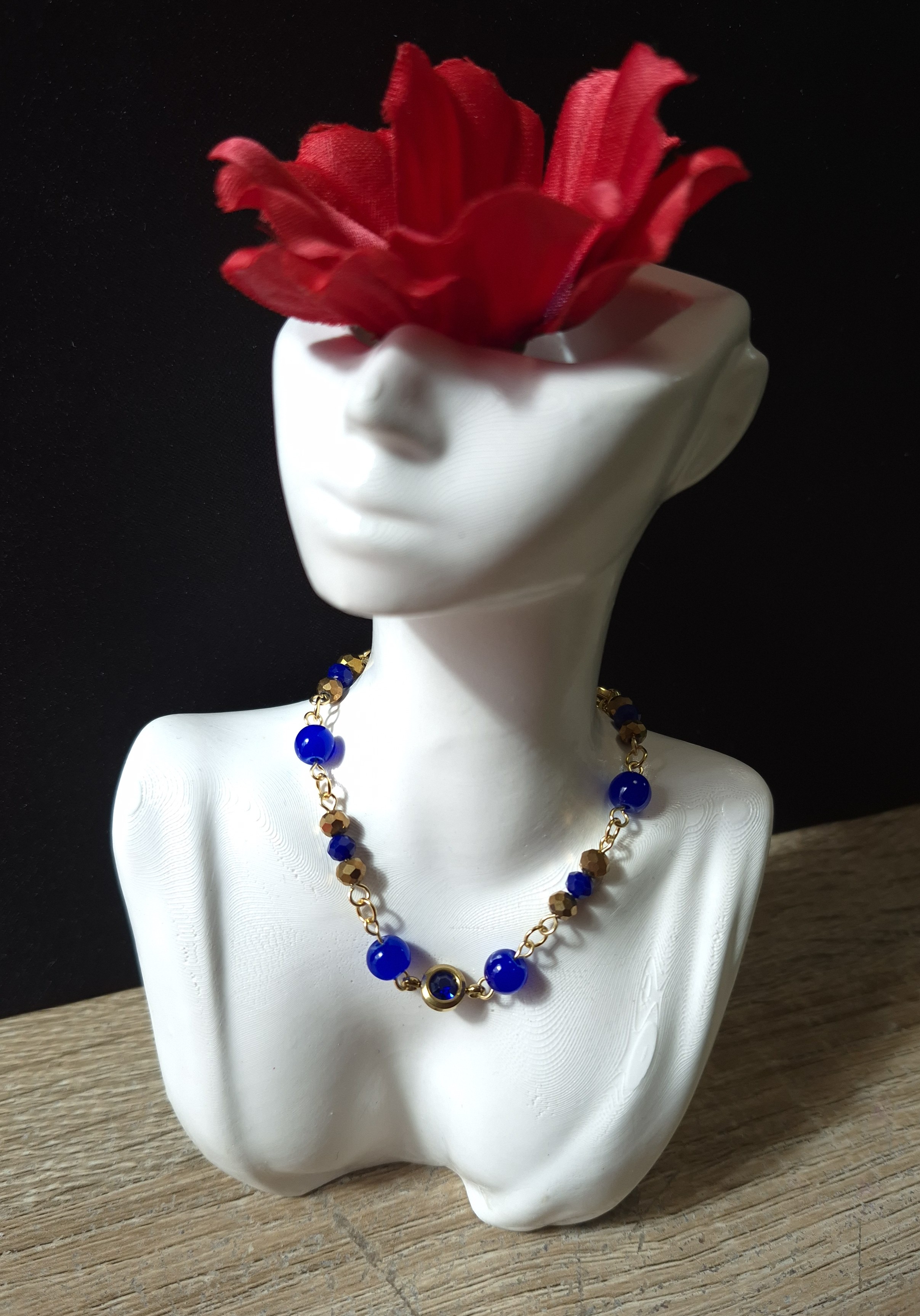 Bracelet 'GOLD BLUE'