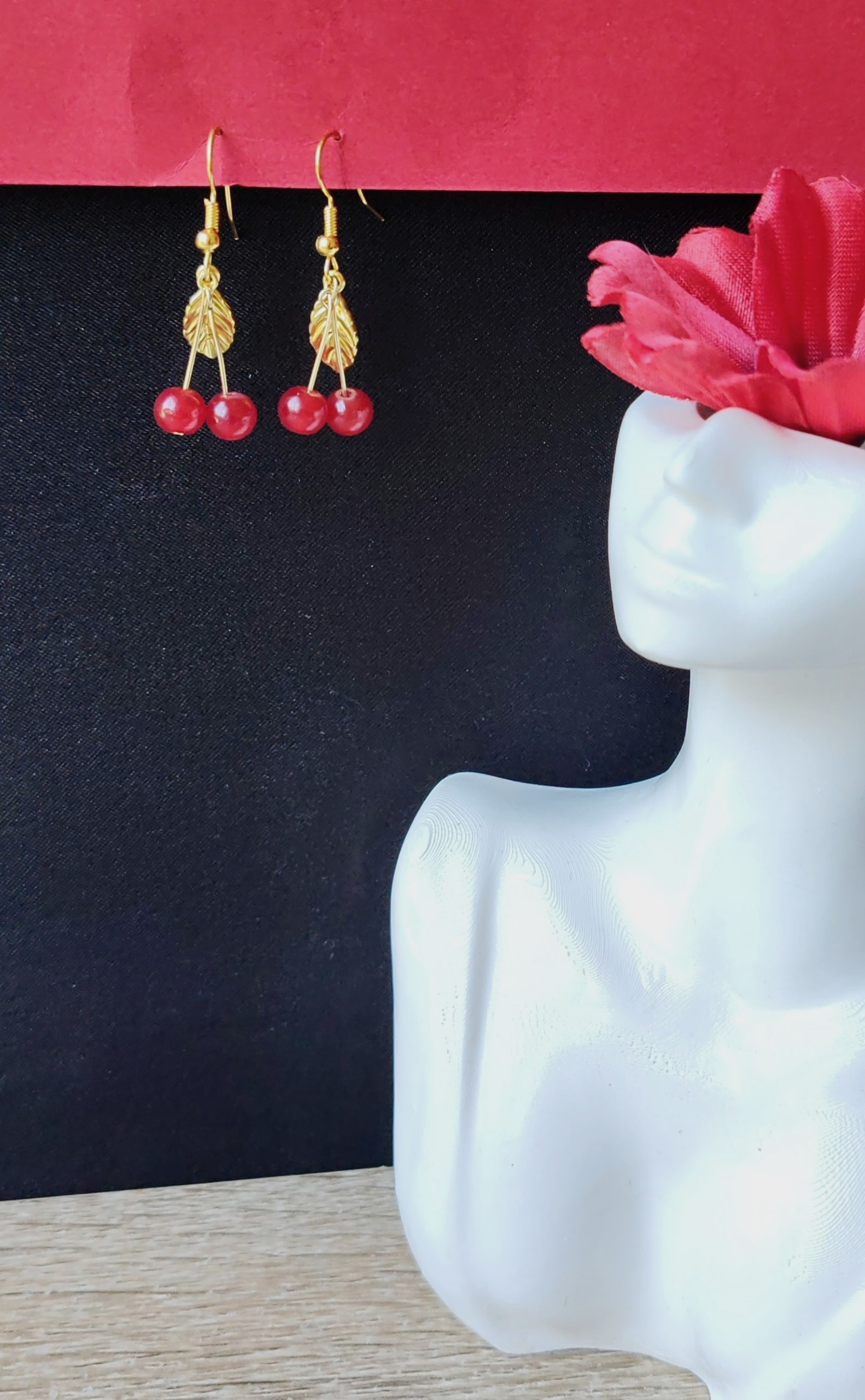 Boucle d’oreilles 'CERISE'