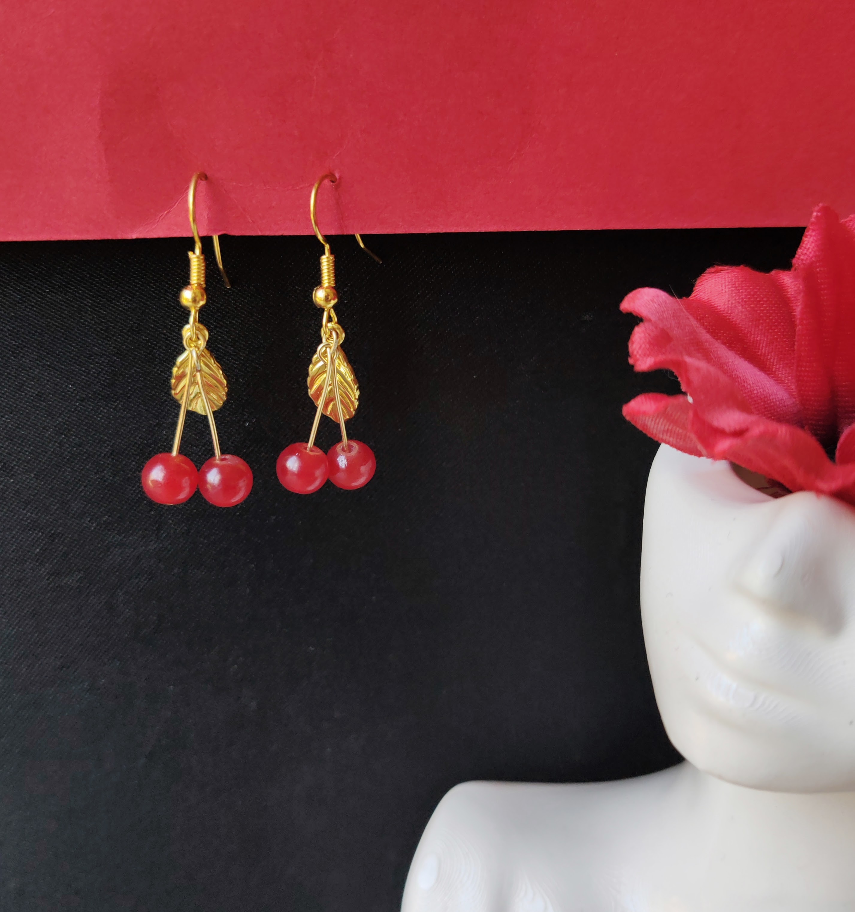 Boucle d’oreilles 'CERISE'
