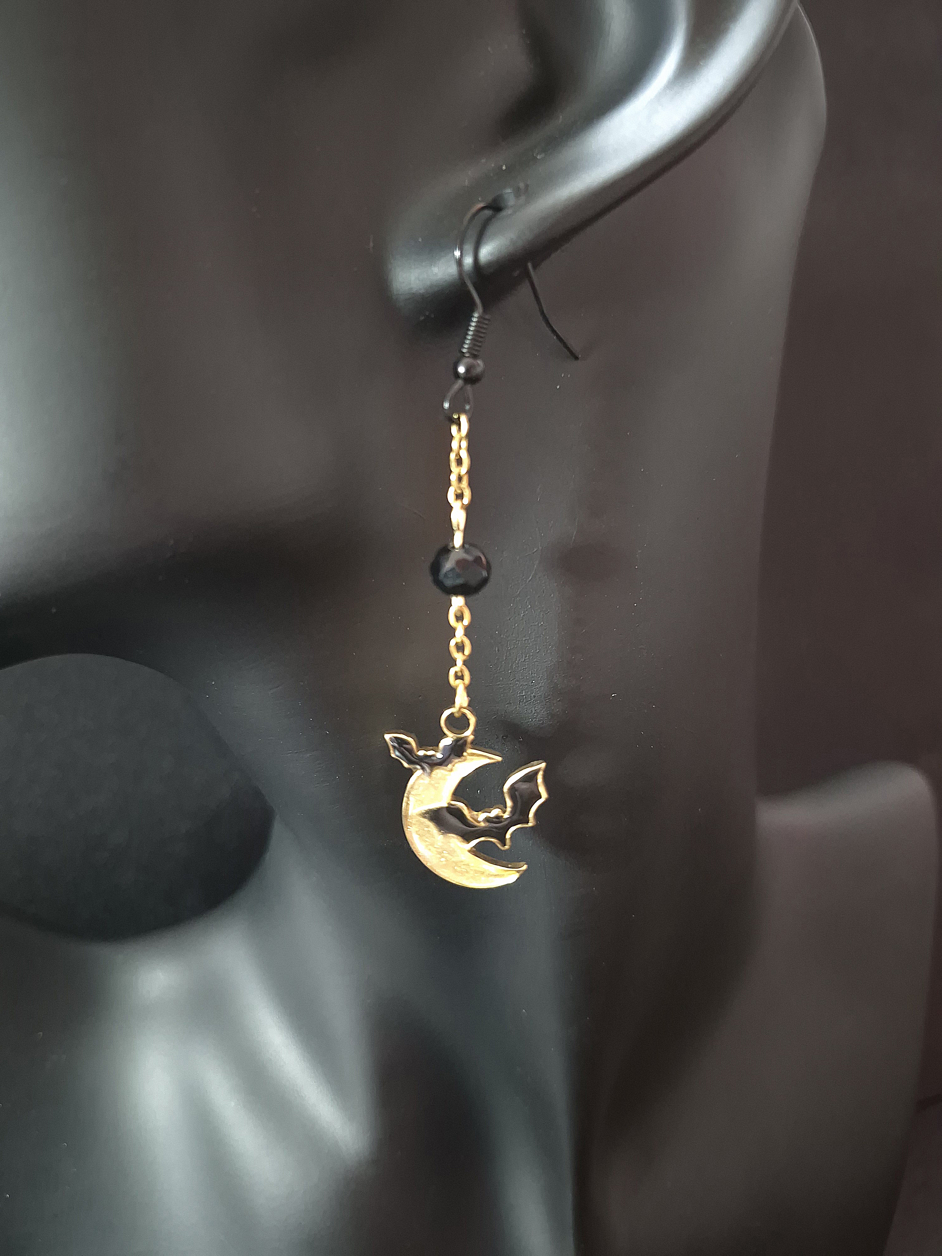 Boucle d’oreilles 'BAT'