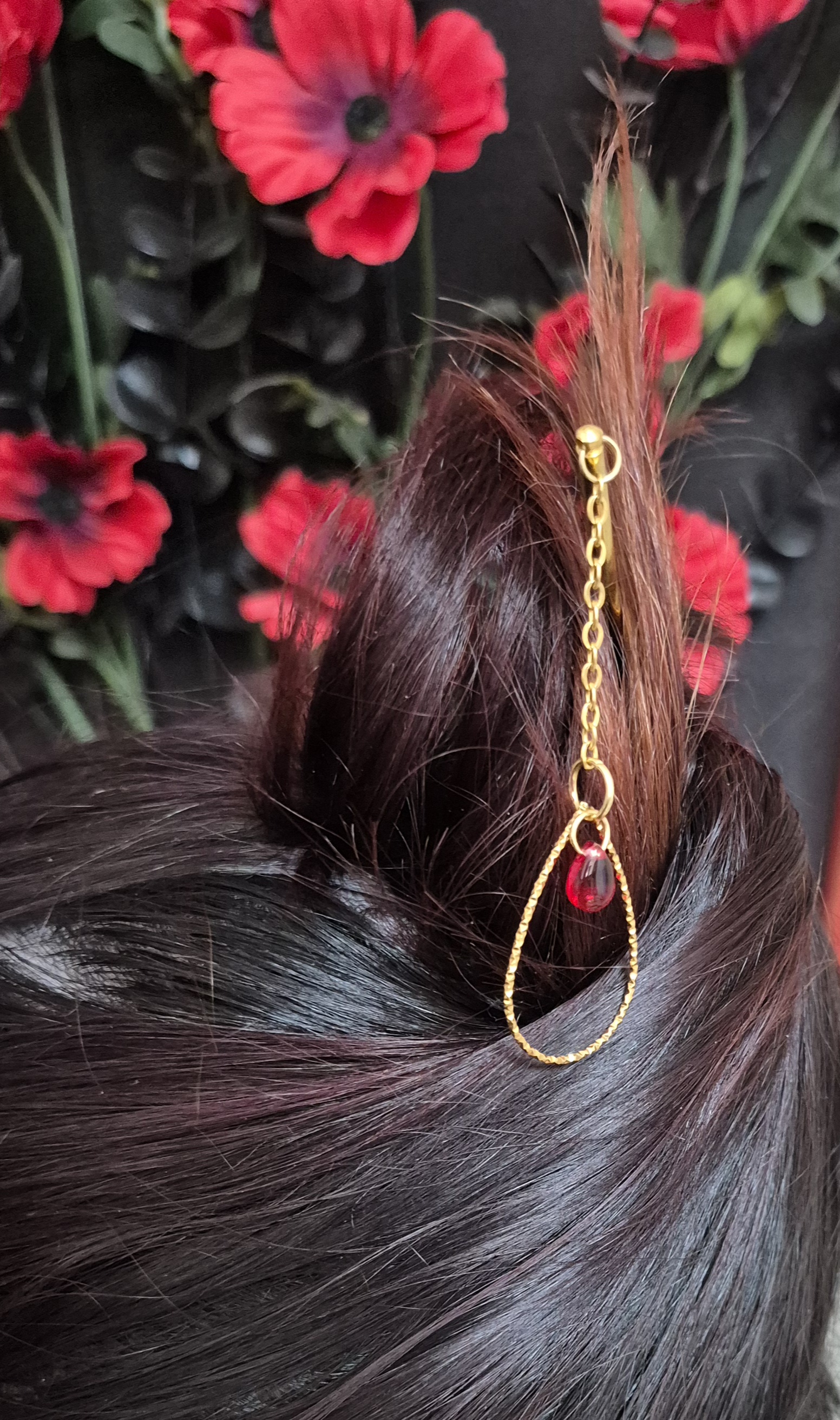 Pic à cheveux 'RUBIS'