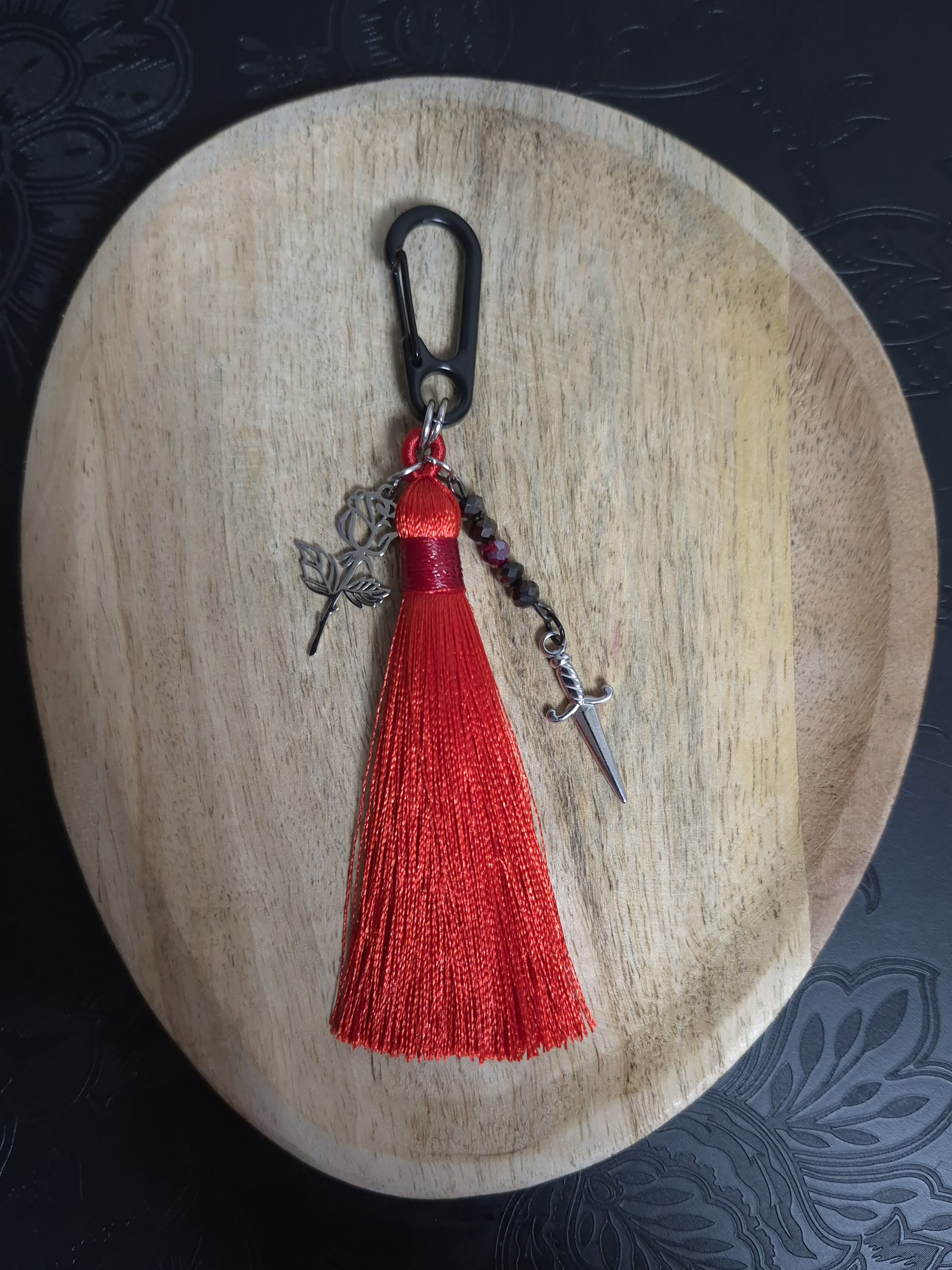 Porte-clé 'RED ROSE'