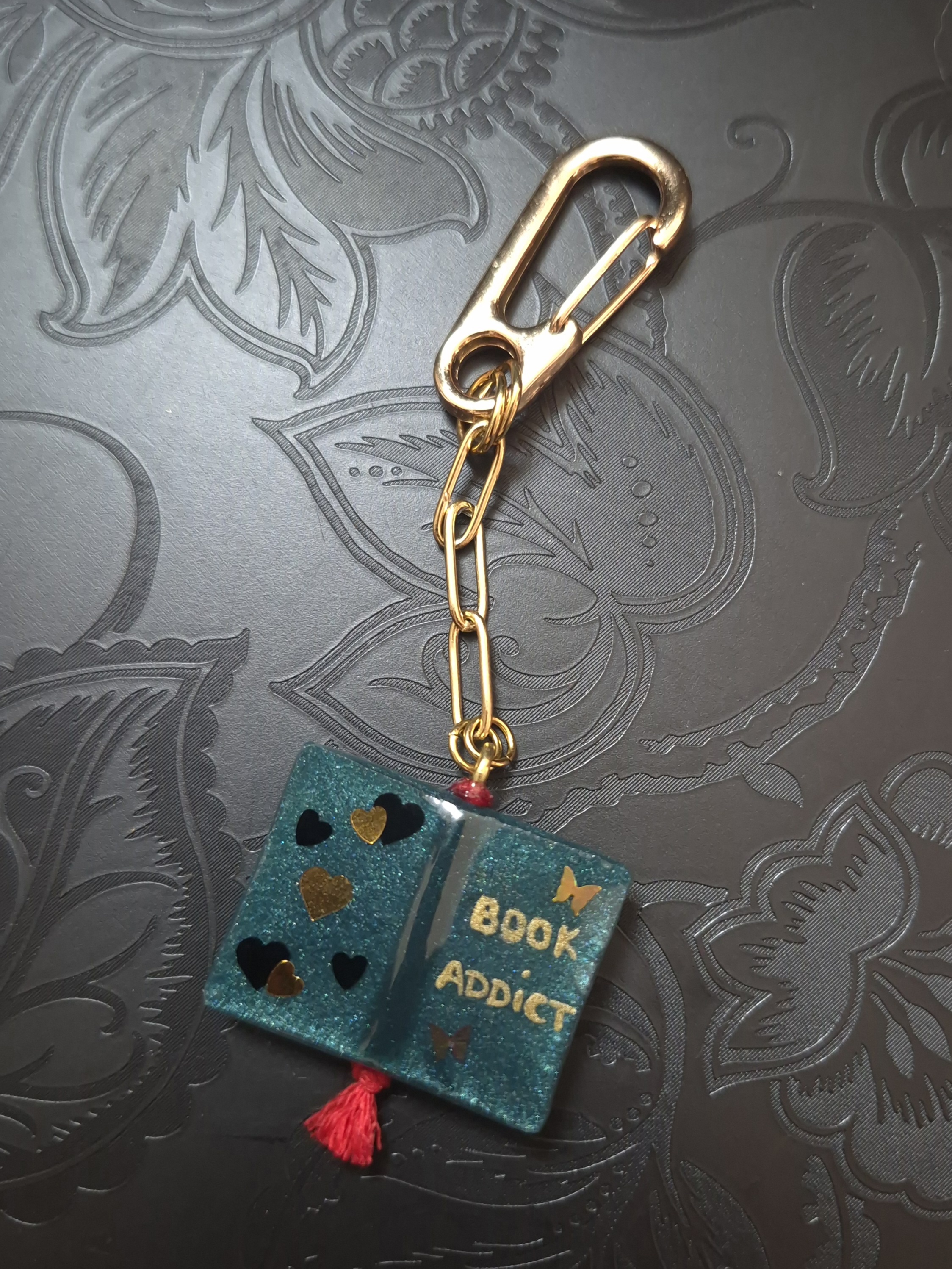Porte-clé 'BOOK ADDICT'