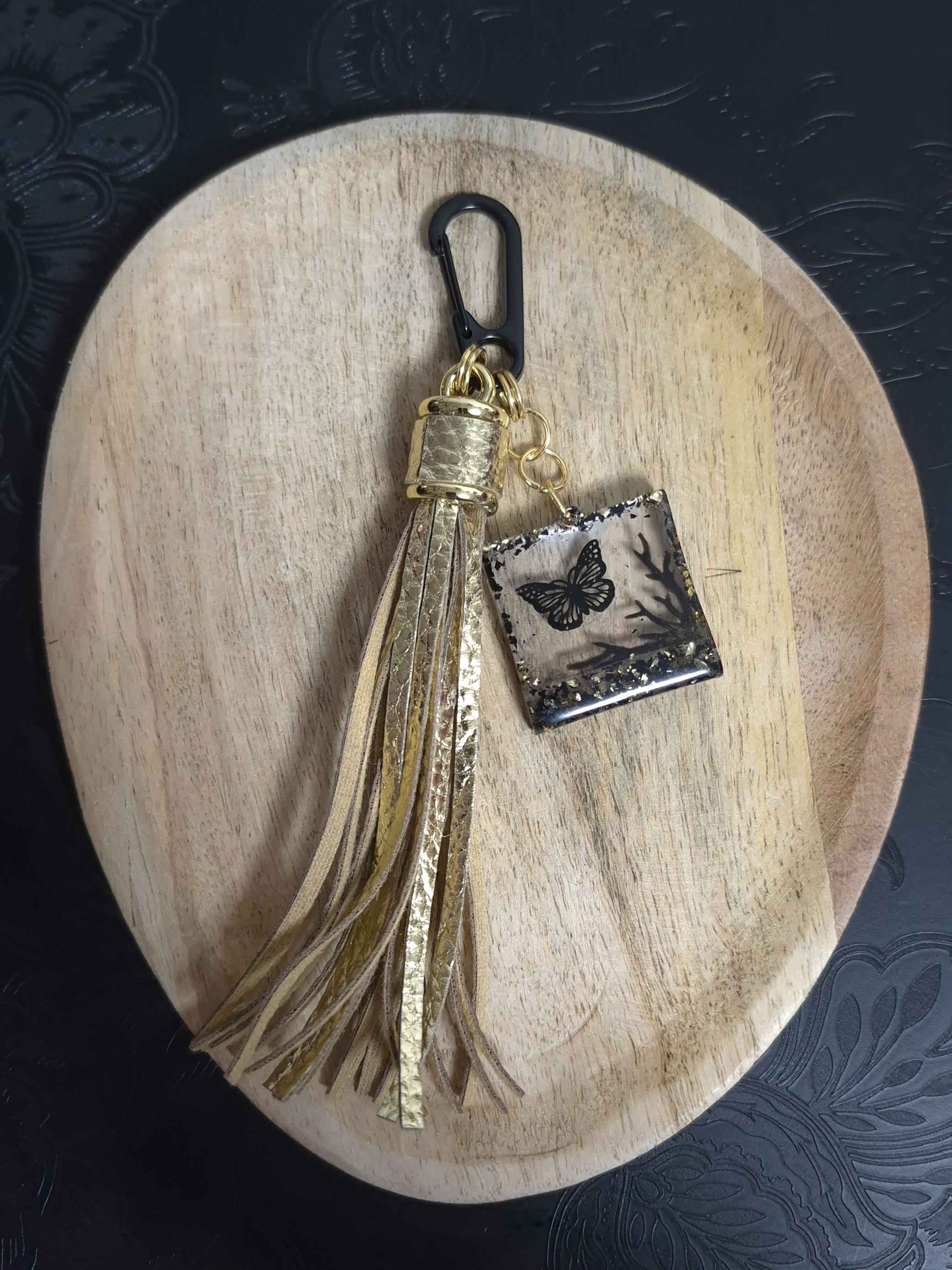 Porte-clé 'BLACK&GOLD'