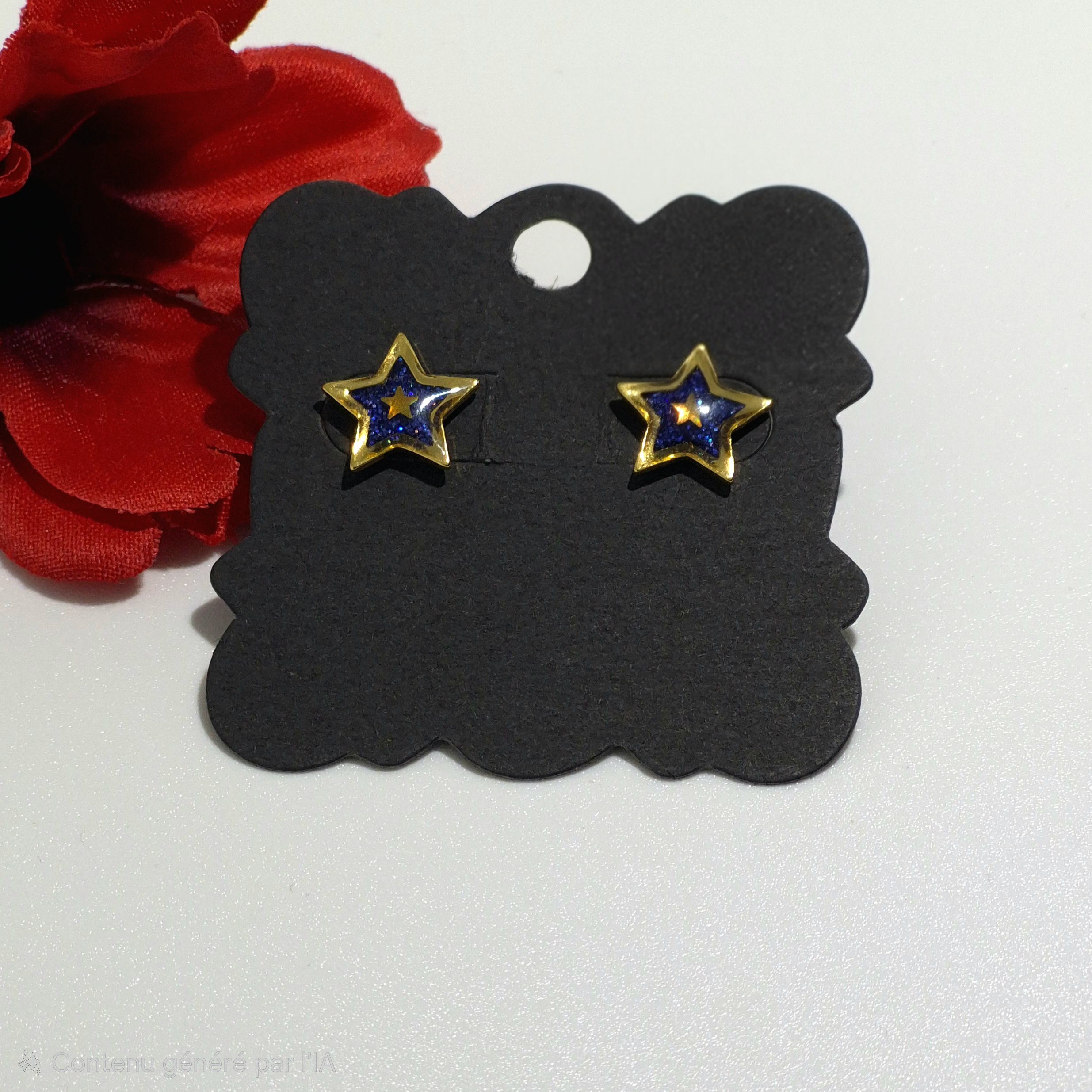 Puces d’oreilles 'BLUE STAR'
