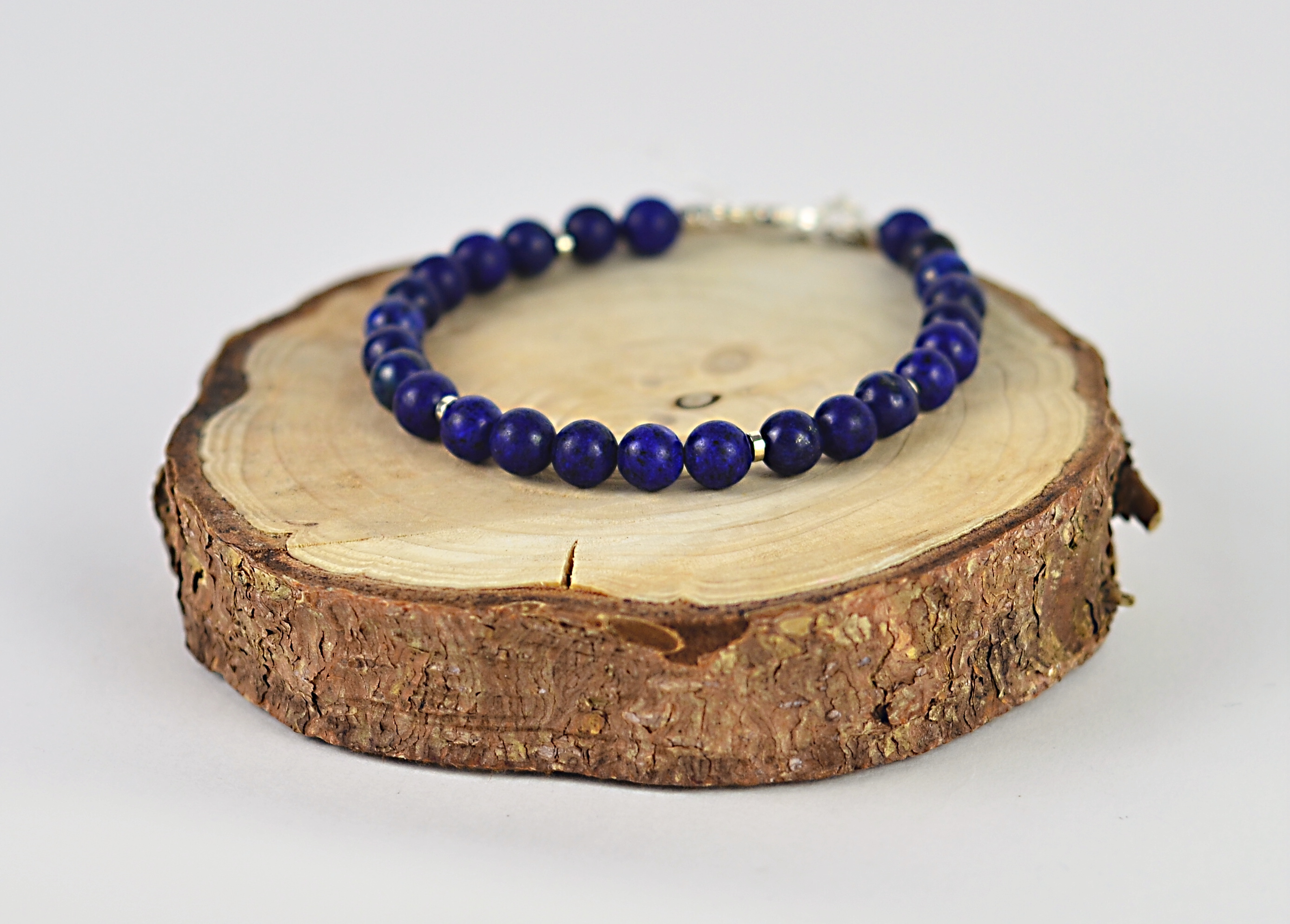Biżuteria z kamieni naturalnych bransoletka z lapis lazuli - nr kat. 347a