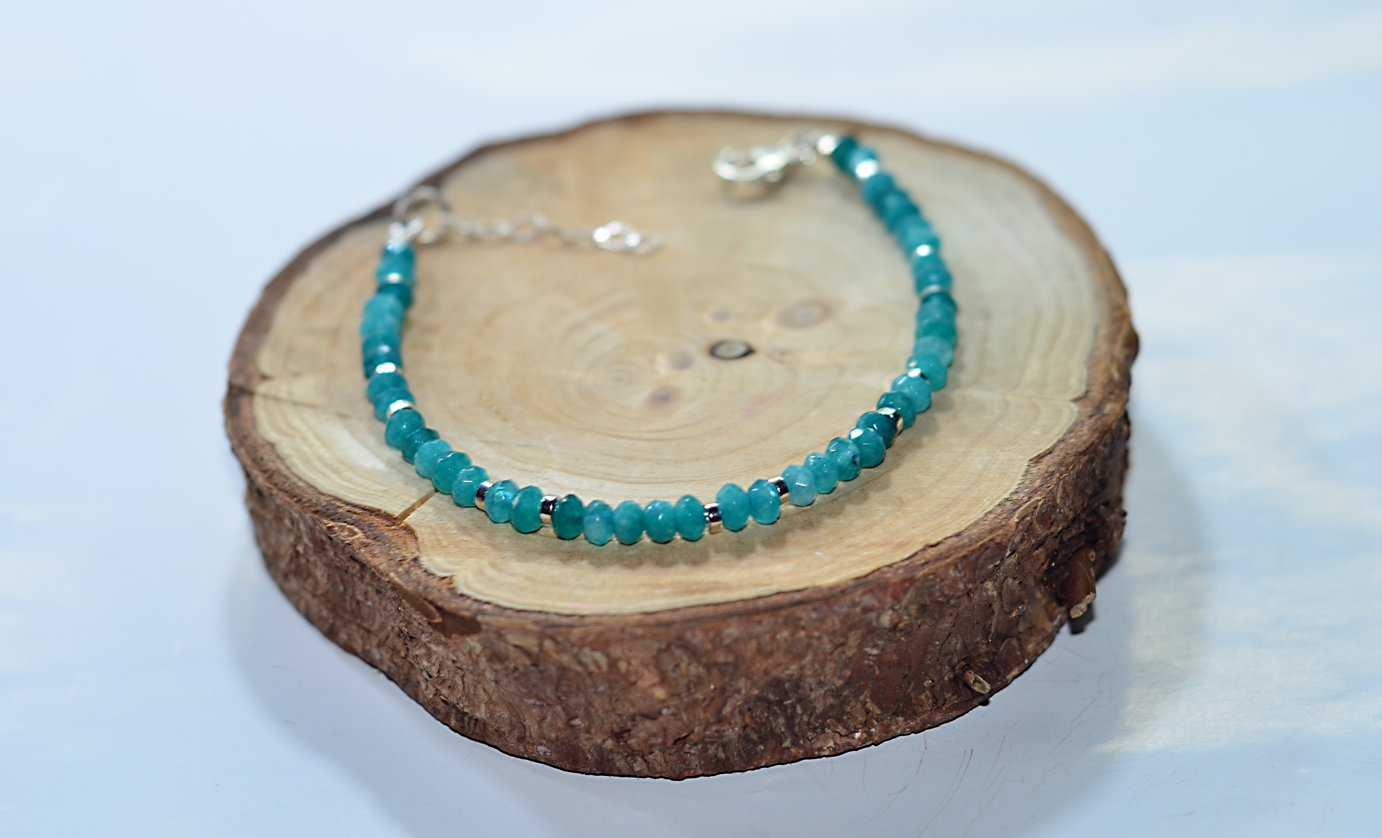 Biżuteria z kamieni naturalnych jadeit nr kat. 339a,b,c,d,e