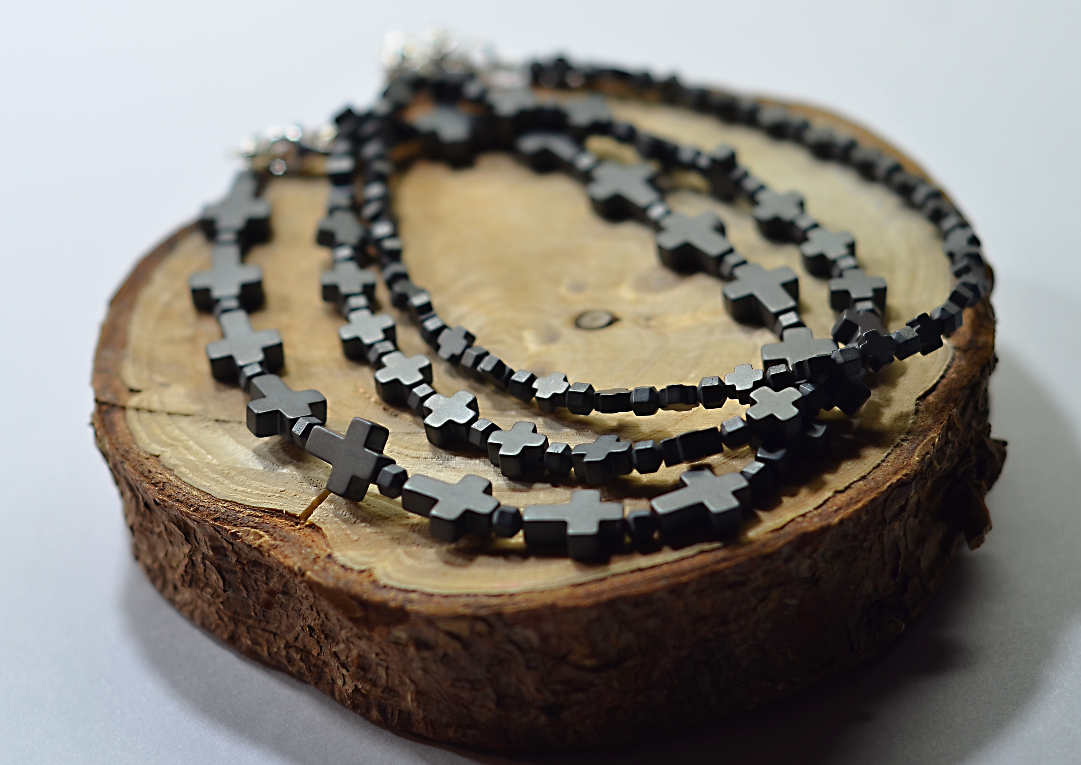 Biżuteria z kamienia naturalnego bransoletka z hemtytem - nr kat. 321 a,b,c