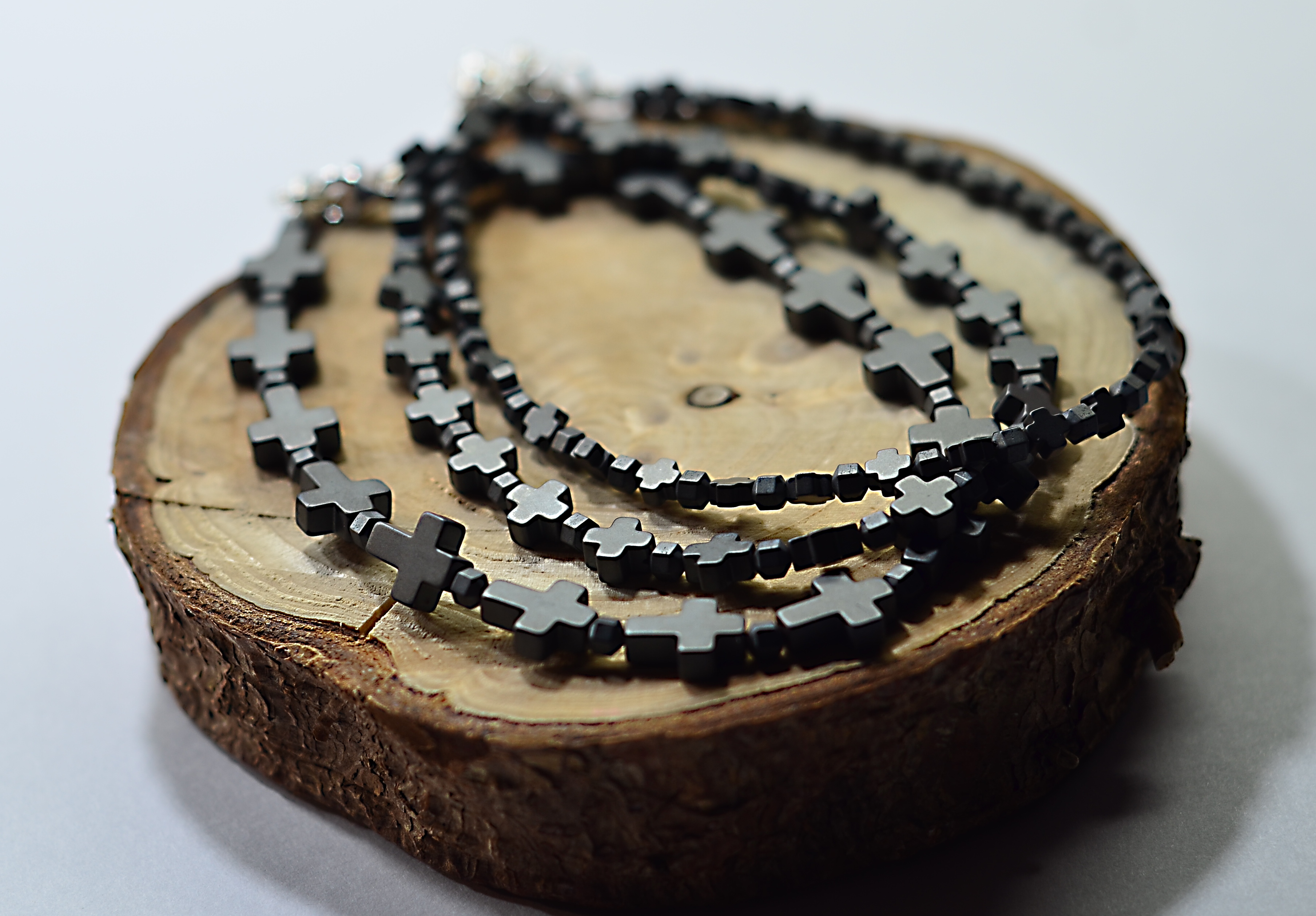 Biżuteria z kamienia naturalnego bransoletka z hemtytem - nr kat. 321 a,b,c