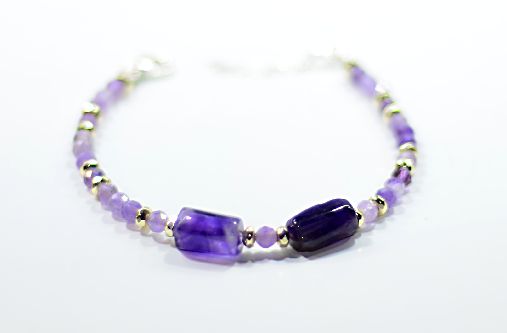 Biżuteria z kamieni naturalnych zestaw ametyst nr kat. 248/248a