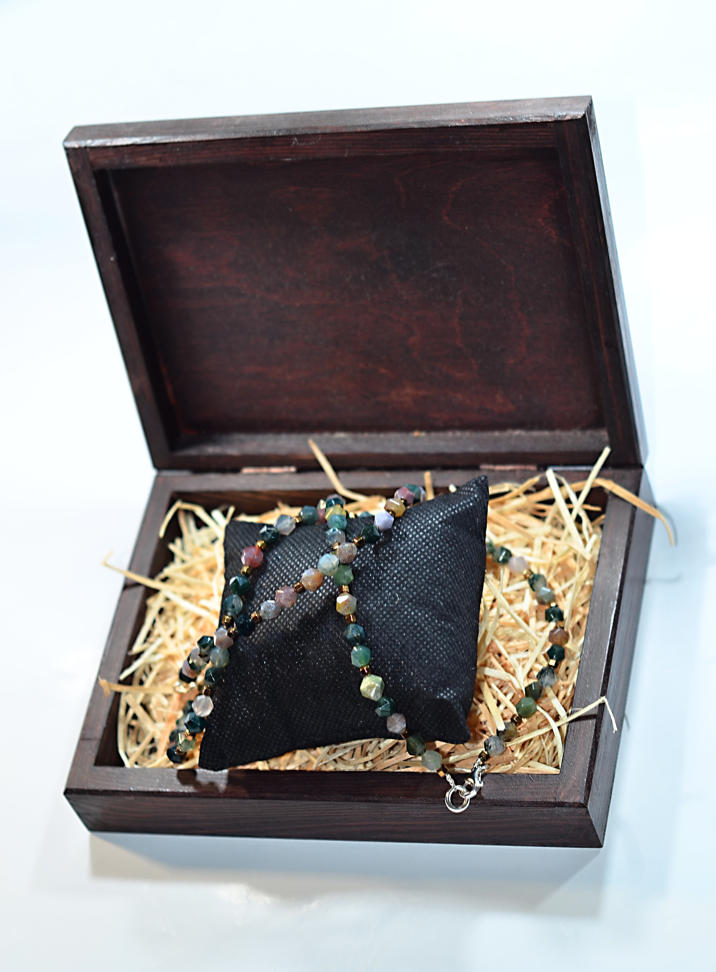 Biżuteria z kamieni naturalnych - bransoletka z agatem - nr kat. 282a