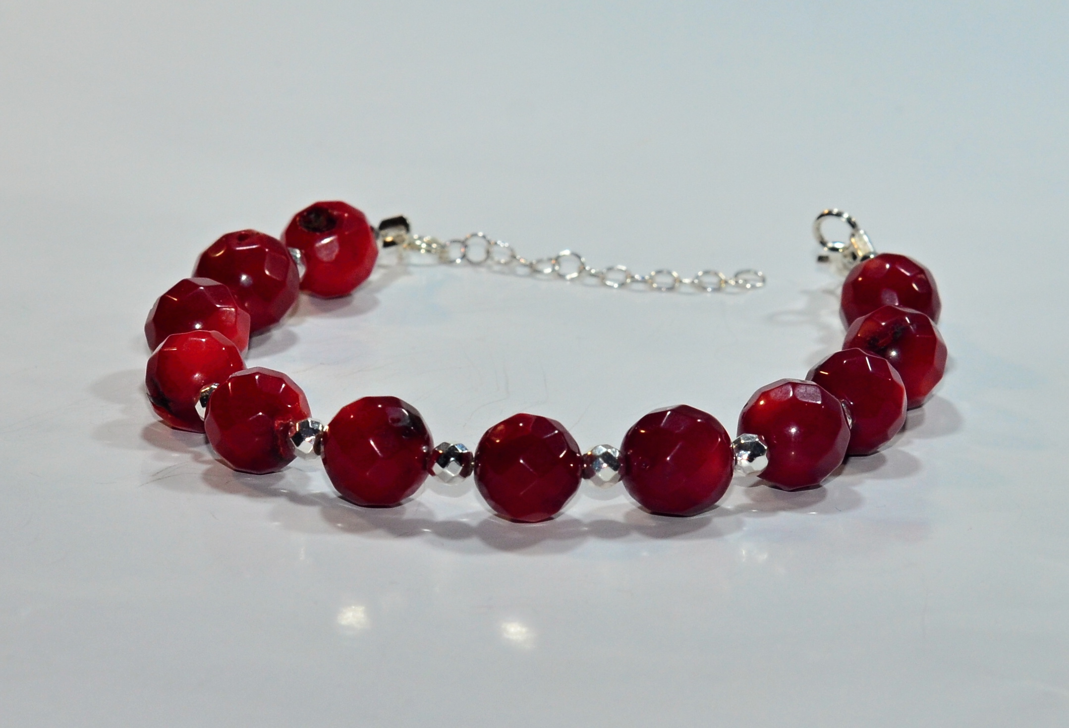 Biżuteria z kamieni naturalnych - bransoletka z agatem nr kat. 127a