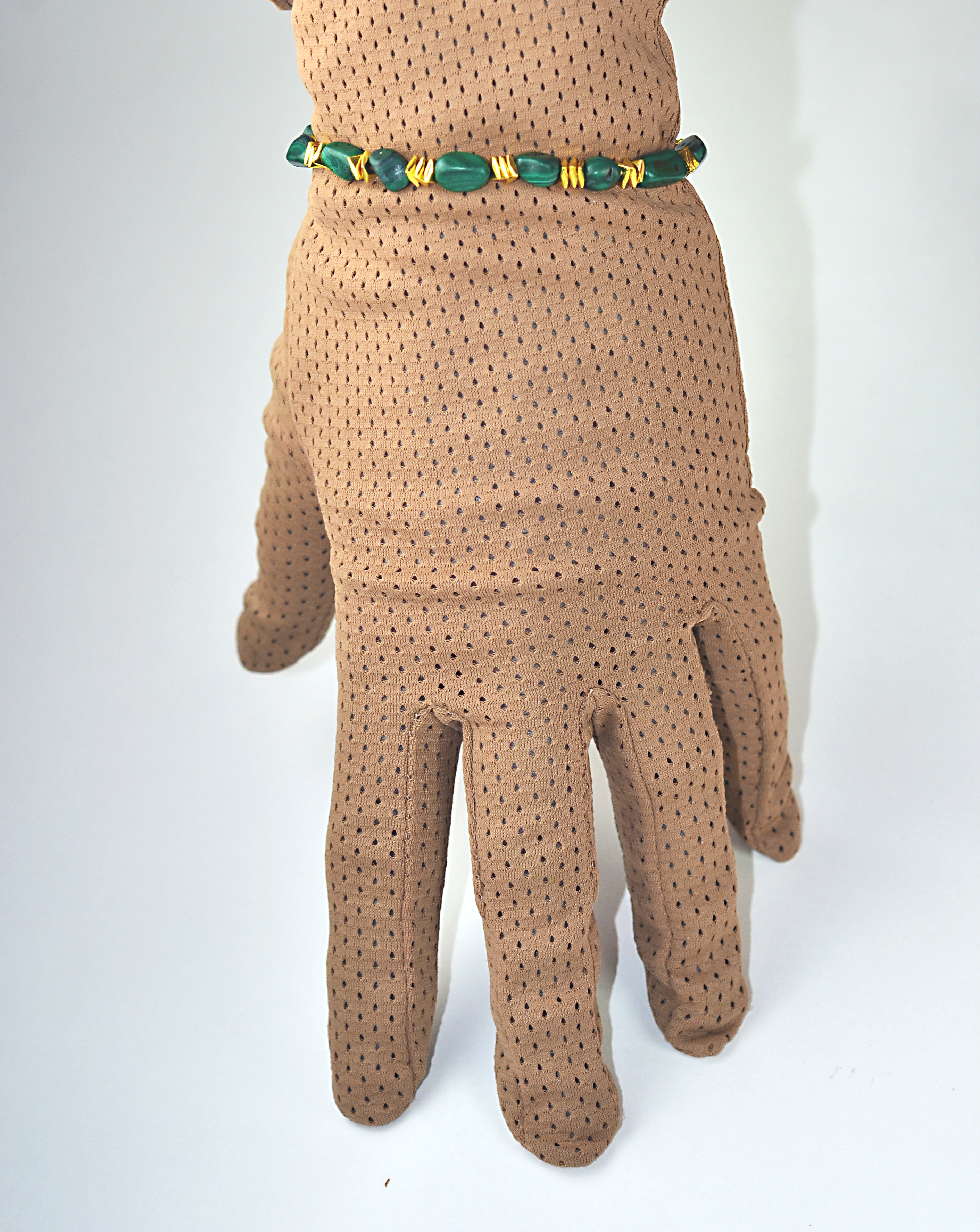 Biżuteria z kamieni naturalnych - Naszyjnik oraz bransoletka z malachitem - nr kat. 306