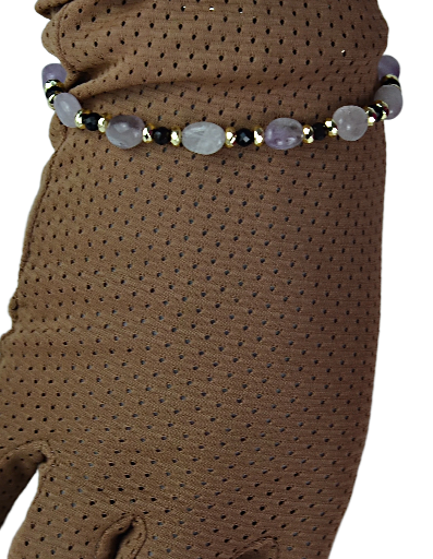 Biżuteria z kamieni naturalnych - bransoletka z ametystem - nr kat. 151a