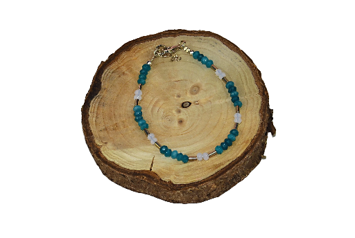 Biżuteria z kamieni naturalnych - bransoletka z jadeitem - nr kat. 249a