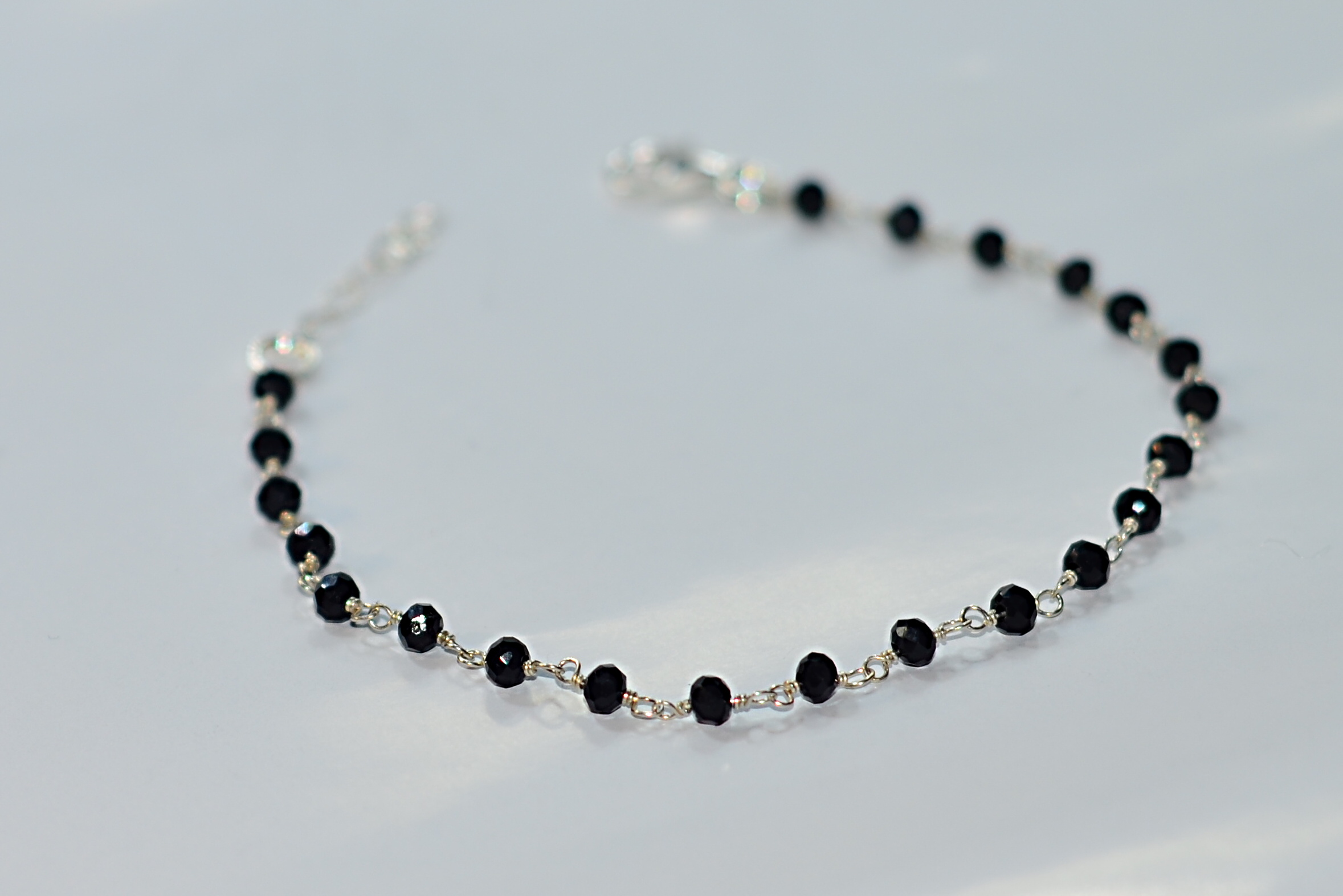 Biżuteria z kamieni naturalnych - bransoletka ze spinelem - nr kat. 239a