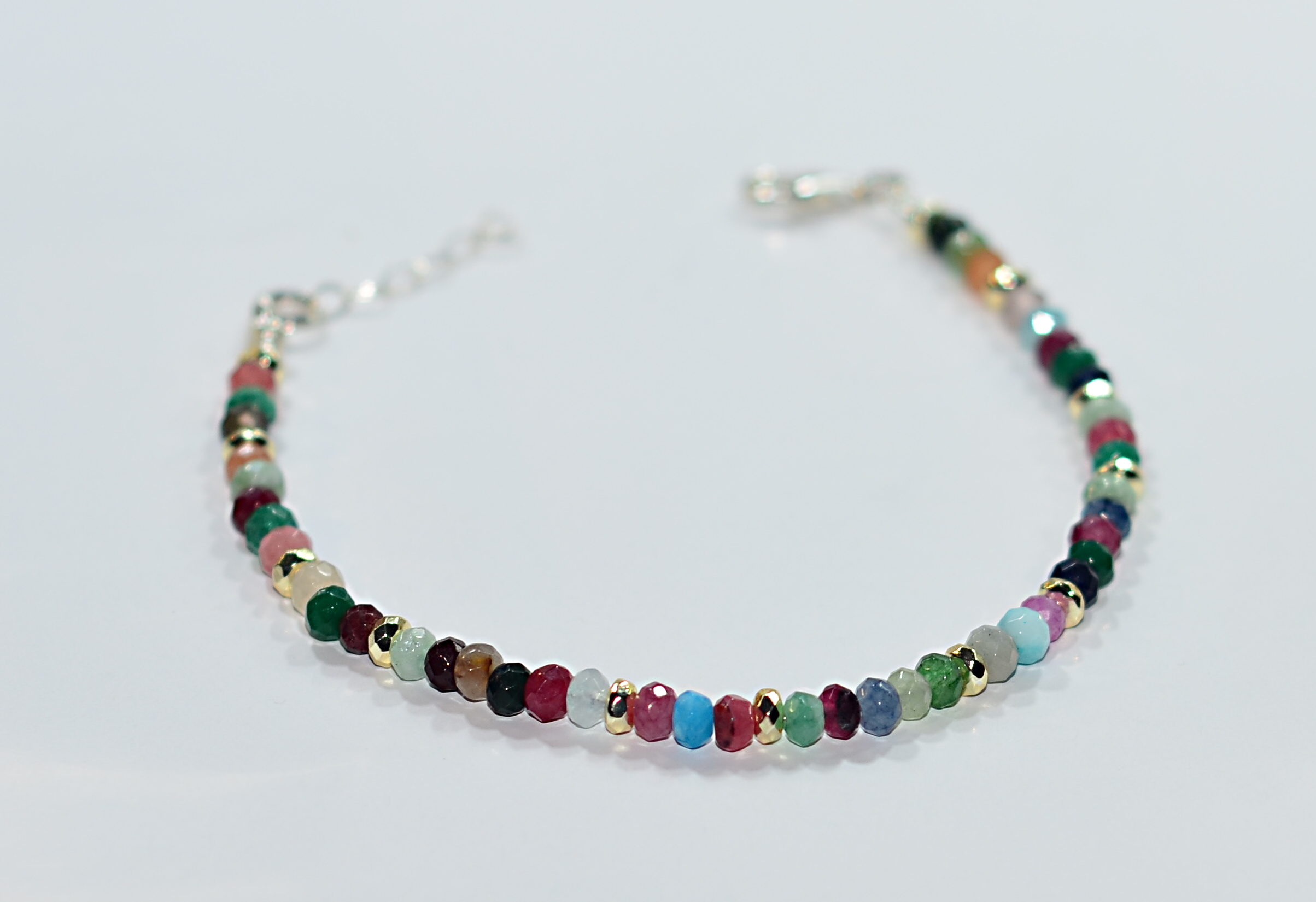 Biżuteria z kamieni naturalnych - bransoeltka z jadeitem - nr kat. 235a