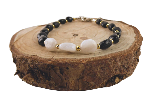 Biżuteria z kamieni naturalnych - bransoeltka z turmalinem - nr kat. 234a