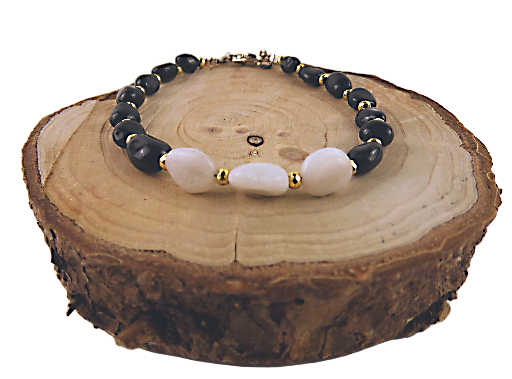 Biżuteria z kamieni naturalnych - bransoeltka z turmalinem - nr kat. 234a