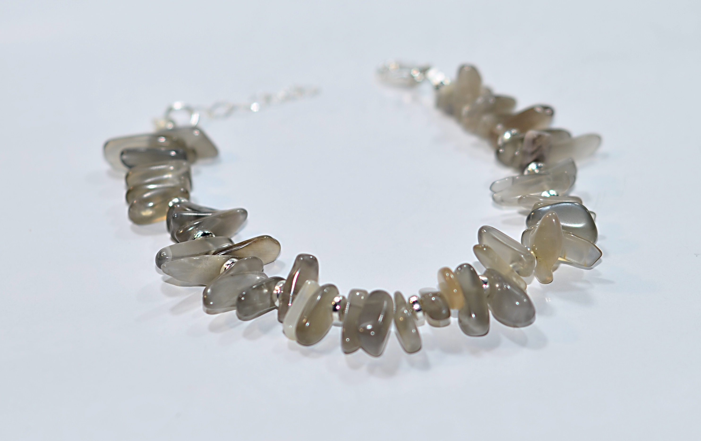 Biżuteria z kamieni naturalnych - bransoletka z agatem - nr kat. 218a