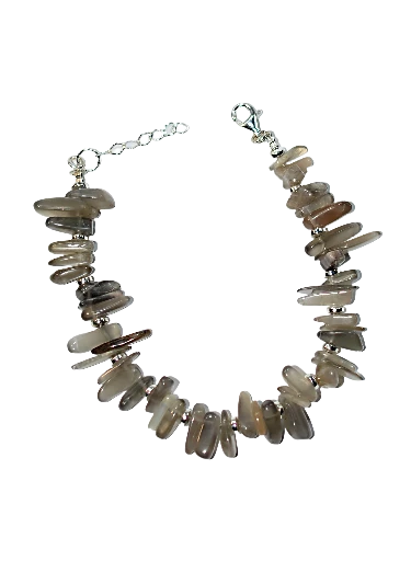 Biżuteria z kamieni naturalnych - bransoletka z agatem - nr kat. 218a