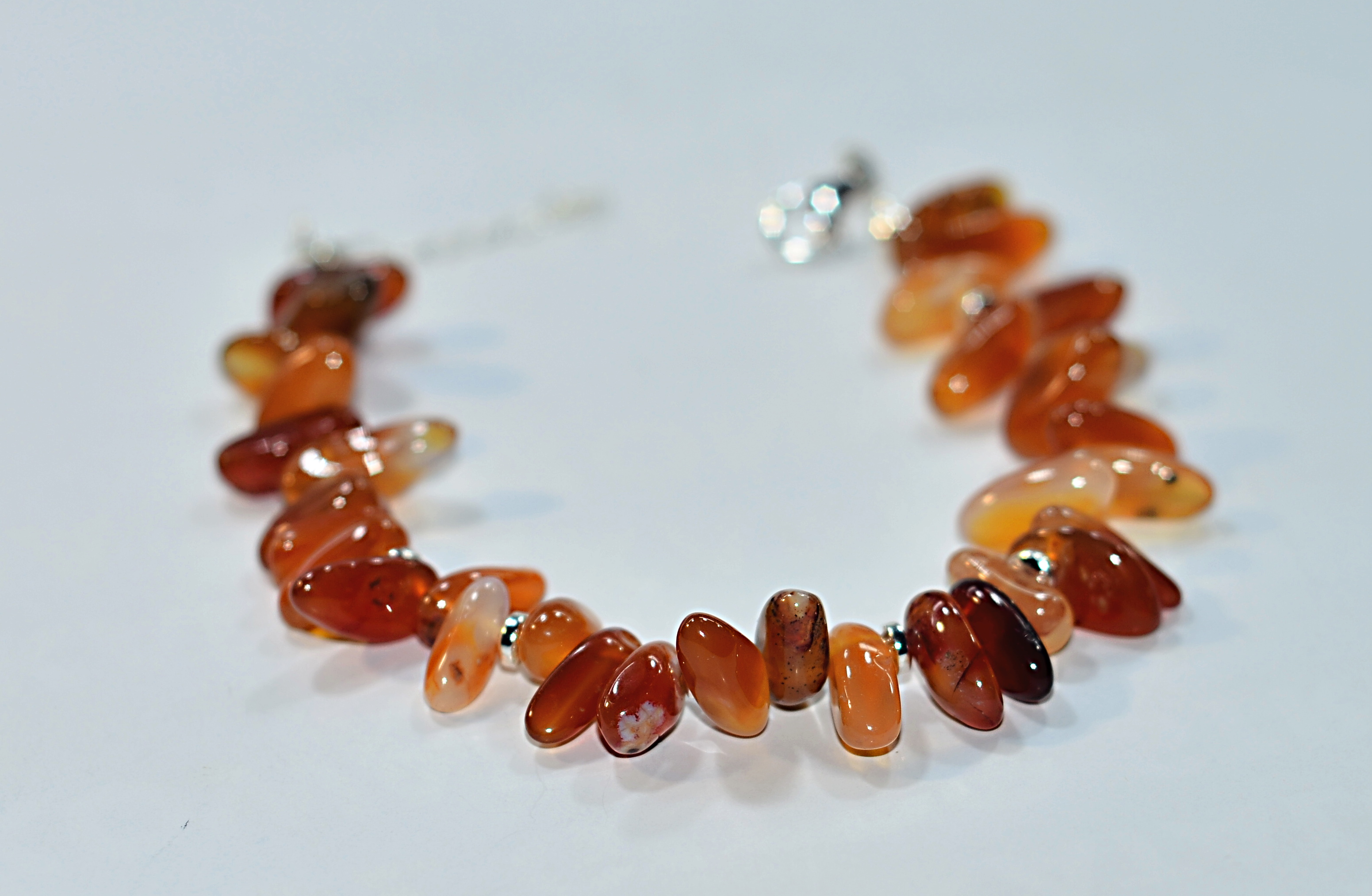 Biżuteria z kamieni naturalnych - bransoletka z agatem - nr kat. 217a