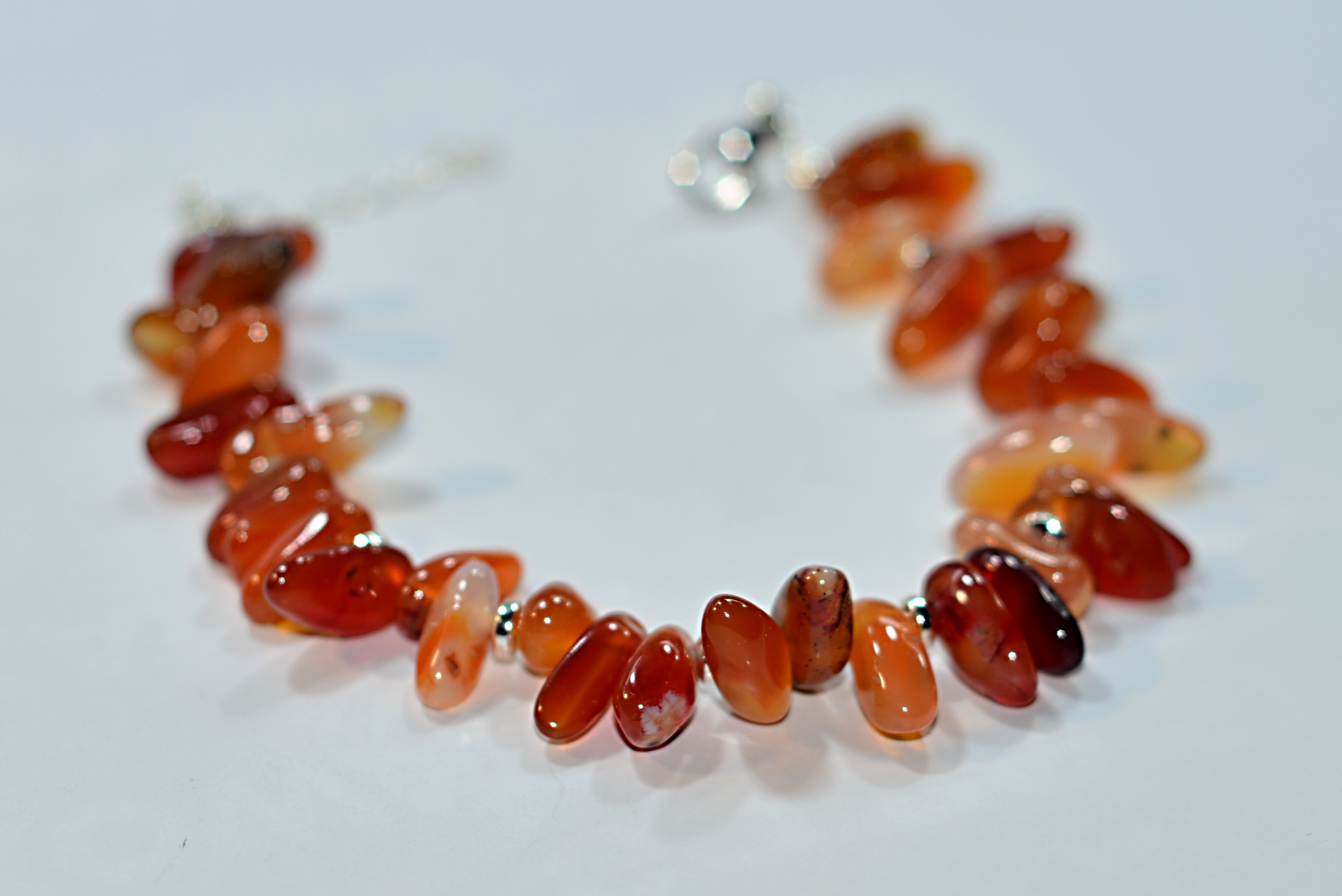 Biżuteria z kamieni naturalnych - bransoletka z agatem - nr kat. 217a