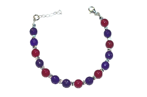 Biżuteria z kamieni naturalnych - bransoletka z jadeitem - nr kat. 201a