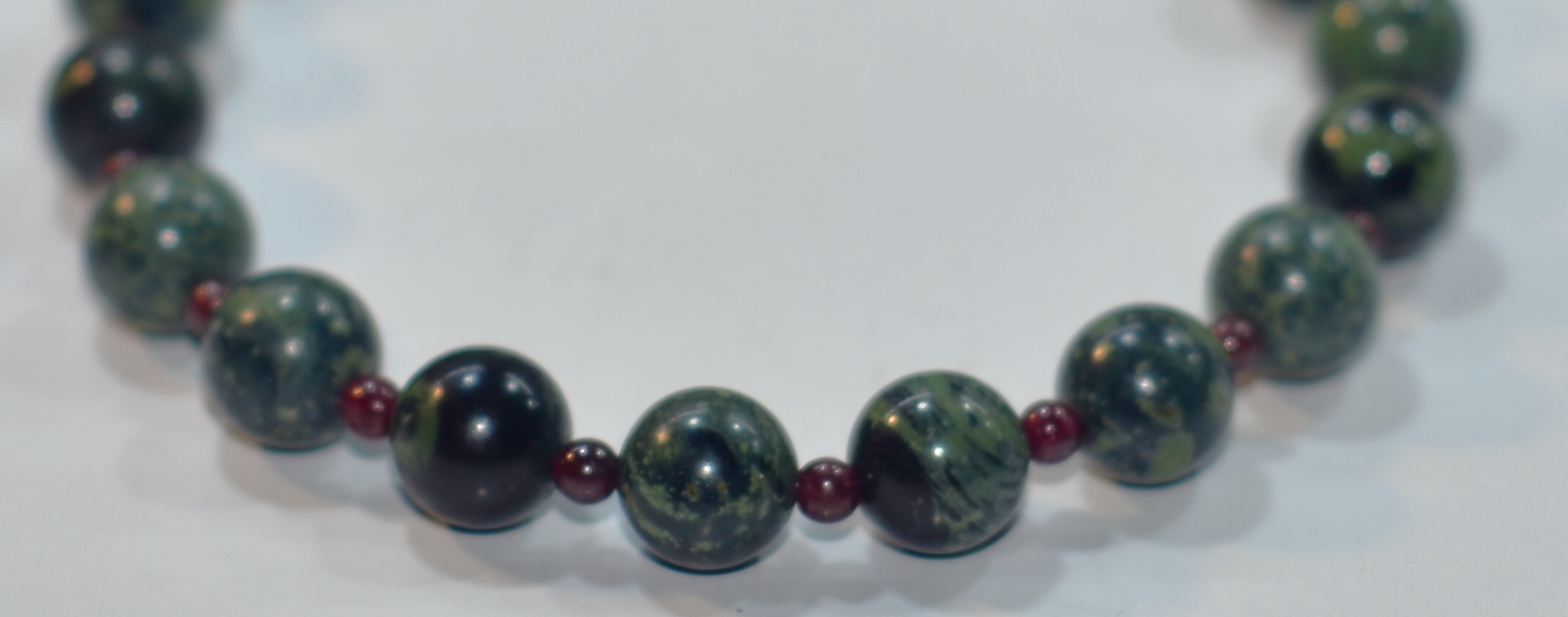 Biżuteria z kamieni naturalnych - bransoletka z jaspisem - nr kat. 192a