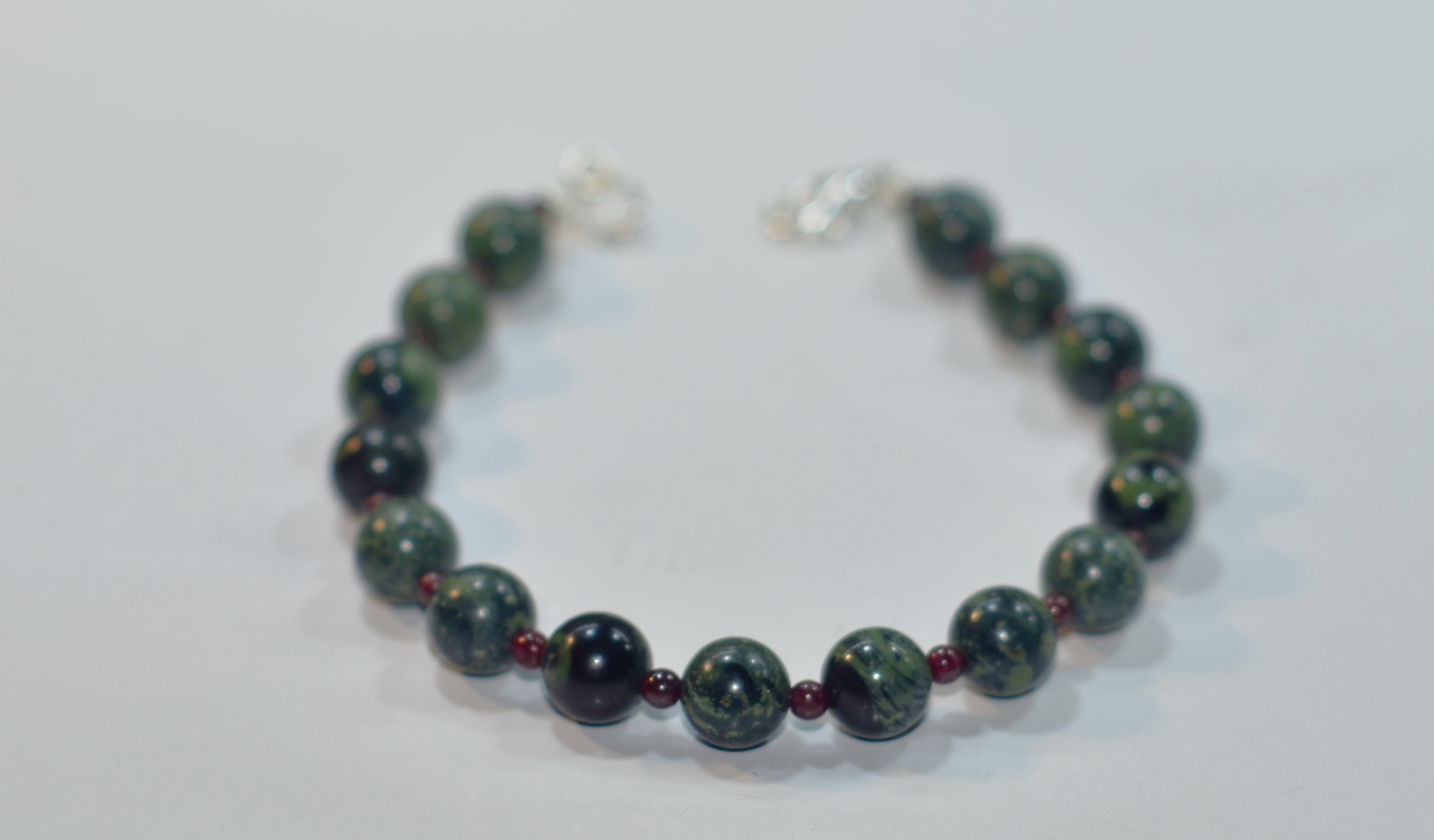 Biżuteria z kamieni naturalnych - bransoletka z jaspisem - nr kat. 192a