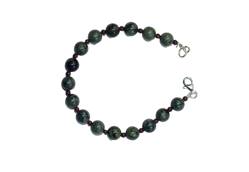 Biżuteria z kamieni naturalnych - bransoletka z jaspisem - nr kat. 192a