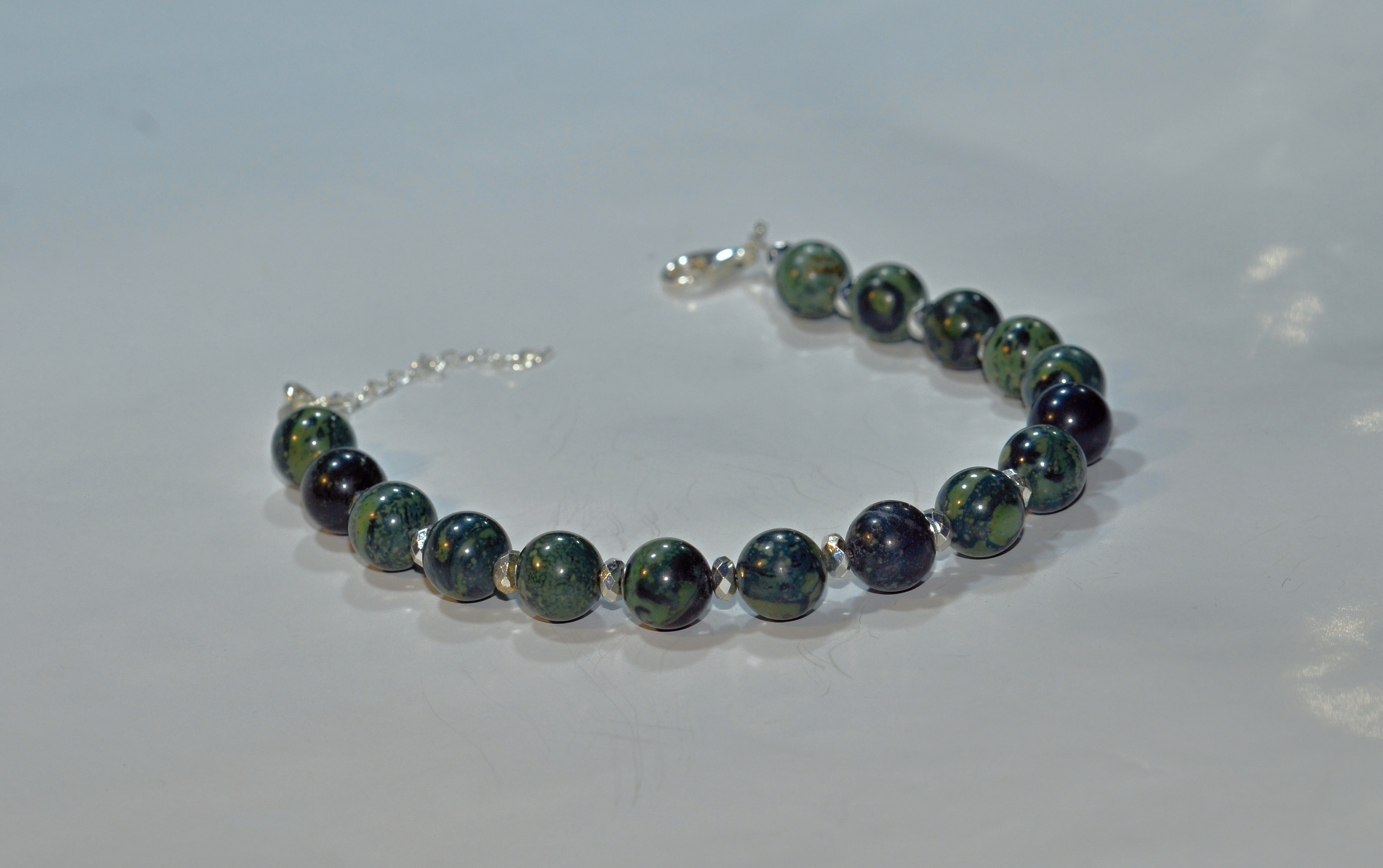 Biżuteria z kamieni naturalnych - bransoletka z jaspisem - nr kat. 124a