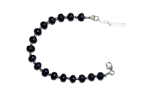 Biżuteria z kamieni naturalnych - bransoletka z perłami - nr kat. 200a