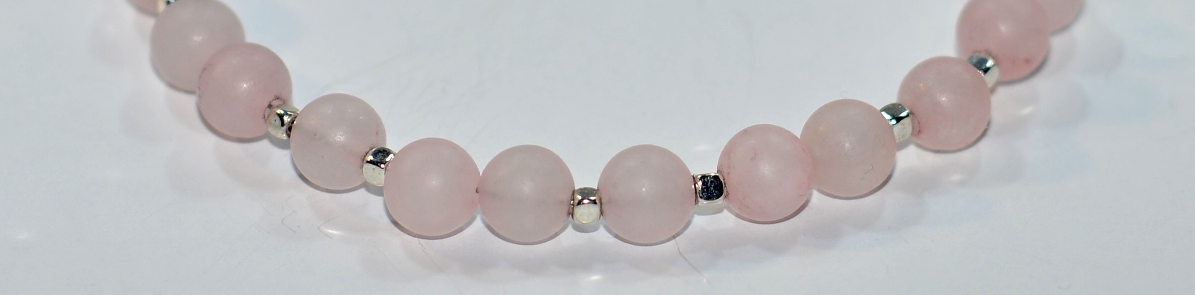 Biżuteria z kamieni naturalmnych - bransoletka z kryształem górskim - nr kat. 198a