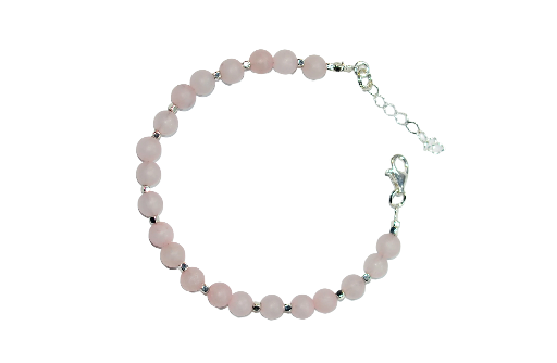 Biżuteria z kamieni naturalmnych - bransoletka z kryształem górskim - nr kat. 198a