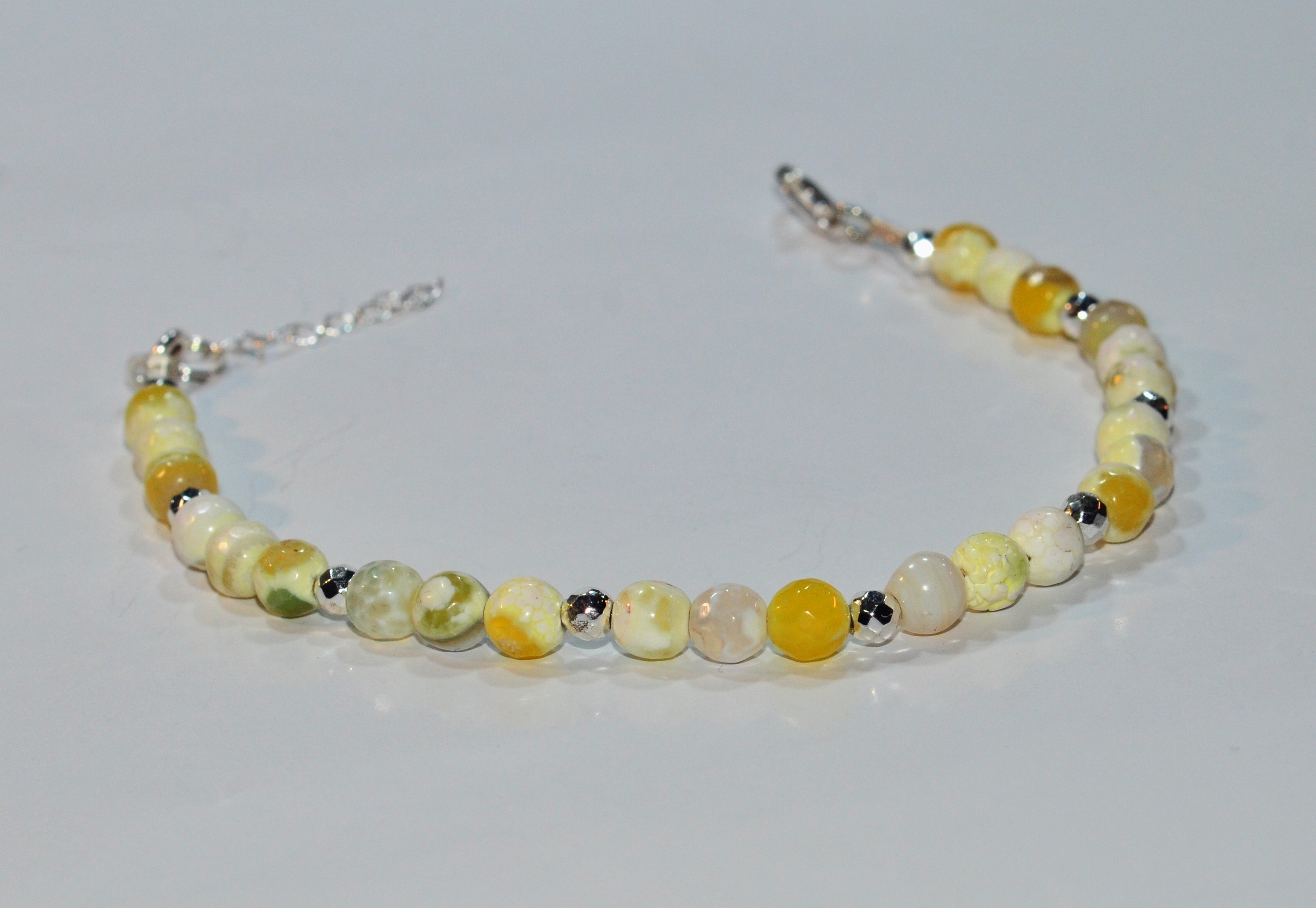 Biżuteria z kamieni naturalnych - bransoletka z agatem - nr kat. 112b