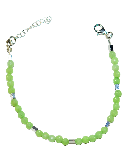 Bizuteria z kamieni naturalnych - bransoletka z jadeitem - nr kat. 99a