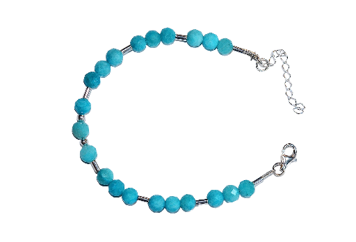 Bizuteria z kamieni naturalnych - bransoletka z amazonitem - nr kat. 120a