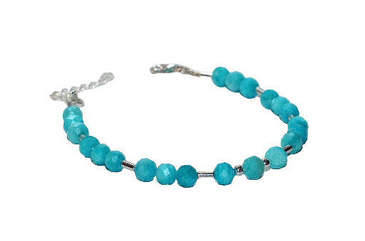 Bizuteria z kamieni naturalnych - bransoletka z amazonitem - nr kat. 120a